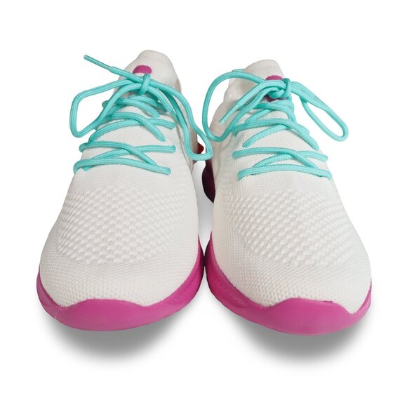 Charly Walking Relax Dama Sneakers Women's 10 White / Pink 1059070 - Picture 3 of 11